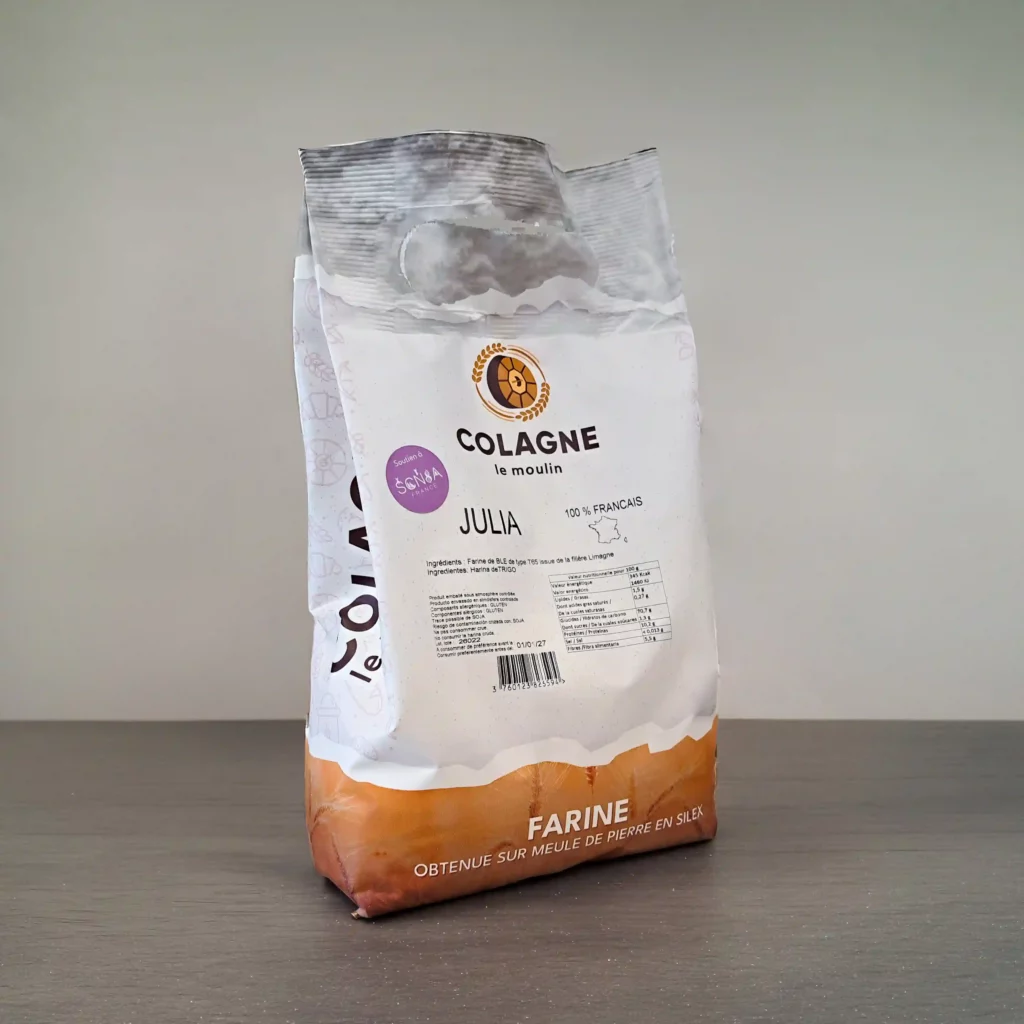 Sac farine Julia en 1kg - Moulin de Colagne